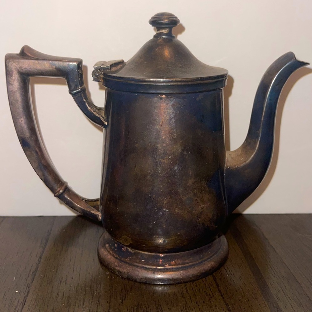 Vintage International Silver Co 8oz Silver Soldered Palace Hotel Small Tea Pot